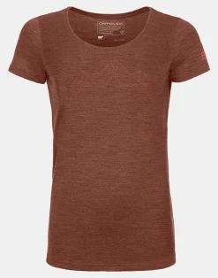 Outlet ORTOVOX 150 COOL MOUNTAIN FACE TS W clayorangeblend