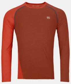 Best Sale ORTOVOX 120 COOL TEC FAST UPWARD LONGSLEEVE M clayorange