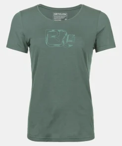 Cheap ORTOVOX 120 COOL TEC LEAF LOGO TS W arcticgrey