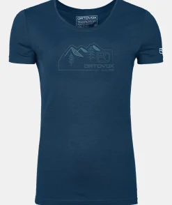 Cheap ORTOVOX 150 COOL VINTAGE BADGE TS W deepocean