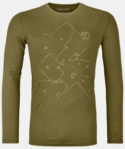 Best Sale ORTOVOX 185 MERINO TANGRAM LS M greenmoss