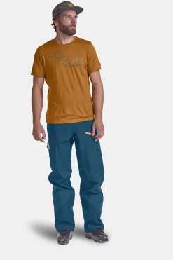 Shop ORTOVOX 185 MERINO TANGRAM LOGO TS M petrolblue