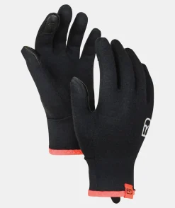 Clearance ORTOVOX 185 ROCK'N'WOOL GLOVE LINER W blackraven