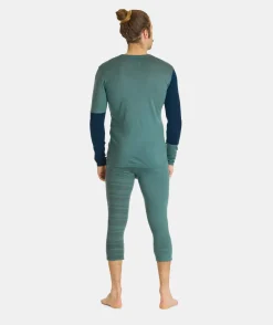Best ORTOVOX 185 ROCK'N'WOOL LONG SLEEVE M justblue