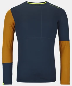 Discount ORTOVOX 185 ROCK'N'WOOL LONG SLEEVE M deepocean