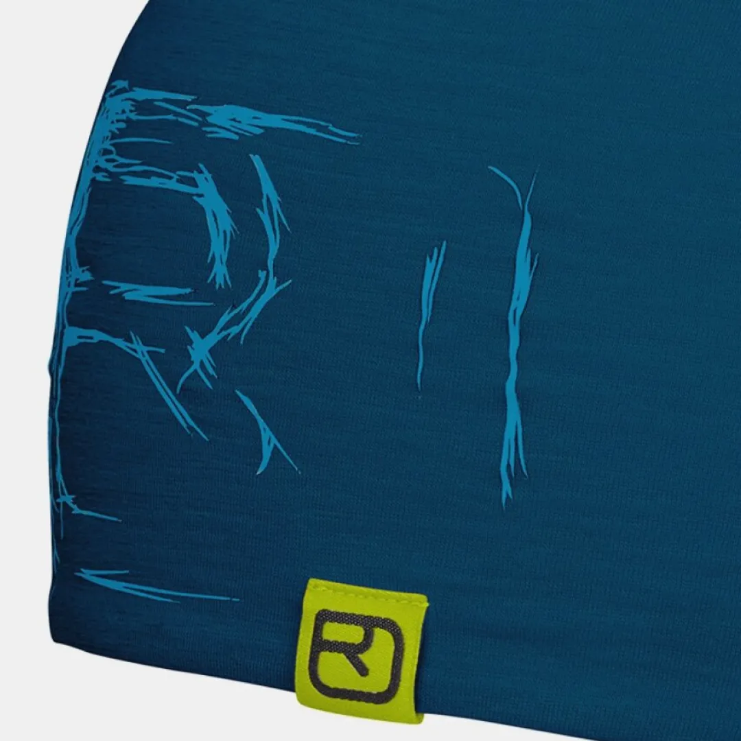 Outlet ORTOVOX 120 TEC LOGO BEANIE petrolblue