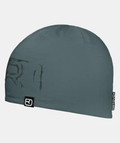 Store ORTOVOX 120 TEC LOGO BEANIE darkarcticgrey