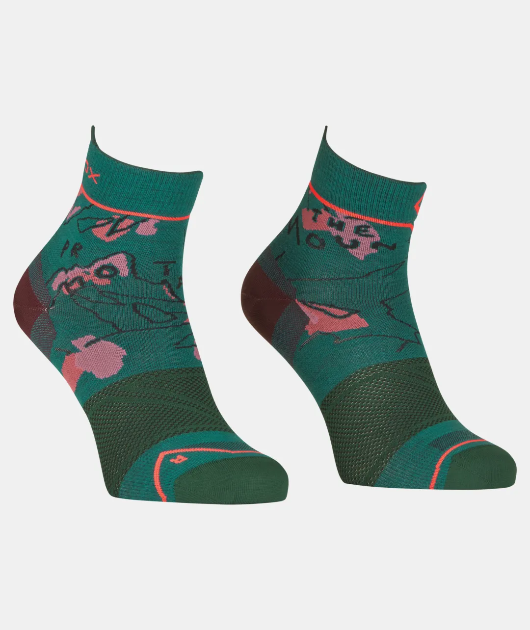 Store ORTOVOX ALPINE LIGHT QUARTER SOCKS W pacificgreen