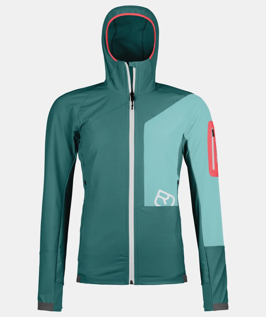 Outlet ORTOVOX BERRINO HOODED JACKET W pacificgreen