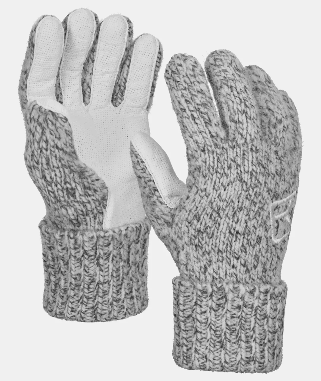 Clearance ORTOVOX CLASSIC WOOL GLOVE LEATHER greyblend