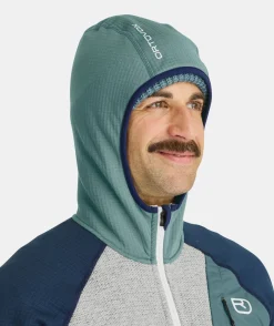Outlet ORTOVOX FLEECE GP CLASSIC KNIT HOODY M arcticgrey