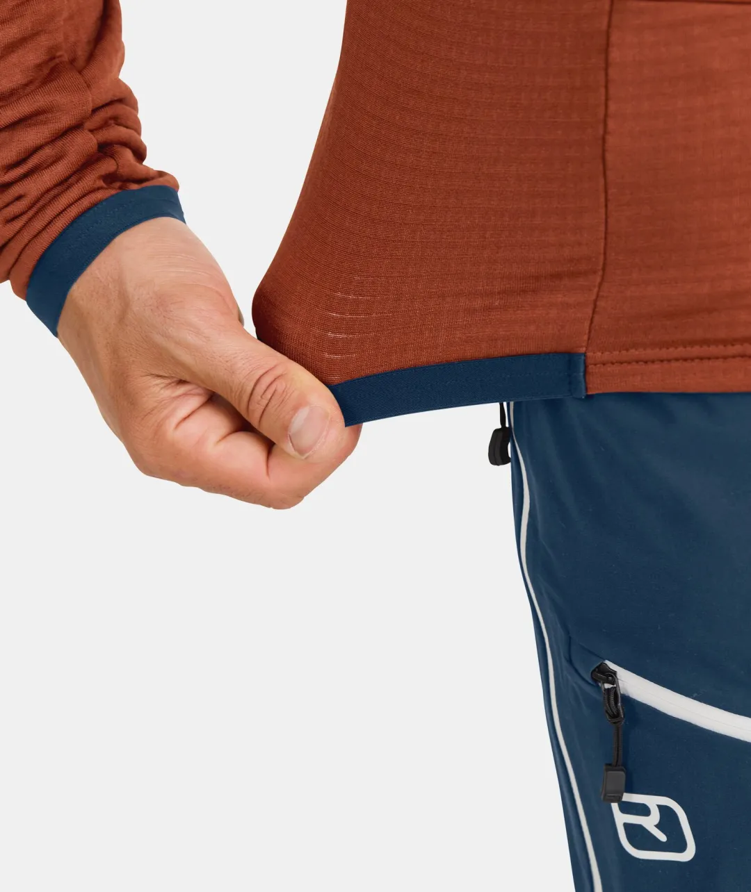 Fashion ORTOVOX FLEECE GRID HOODY M deepocean