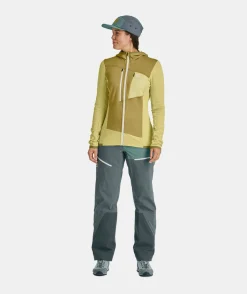 Outlet ORTOVOX FLEECE GRID HOODY W autumnleaves