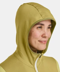 Outlet ORTOVOX FLEECE GRID HOODY W autumnleaves