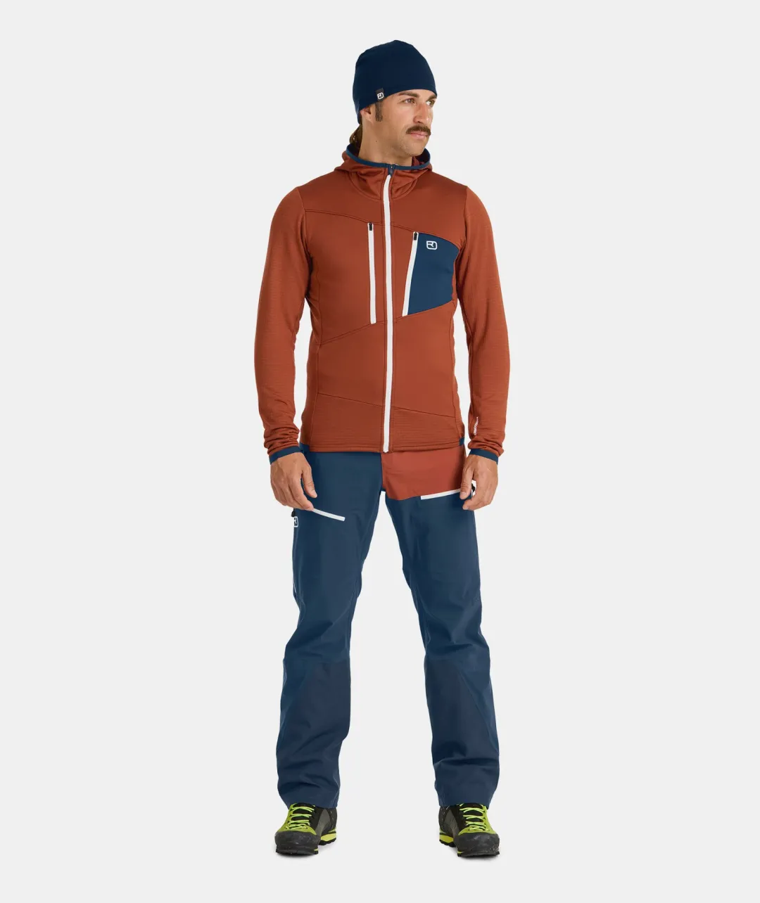 Sale ORTOVOX FLEECE GRID HOODY M darkarcticgrey