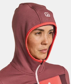 Hot ORTOVOX FLEECE GRID HOODY W darkpacific