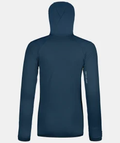Best ORTOVOX FLEECE GRID HOODY W deepocean