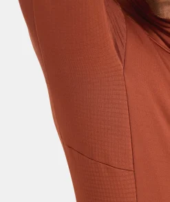 Online ORTOVOX FLEECE GRID JACKET M clayorange