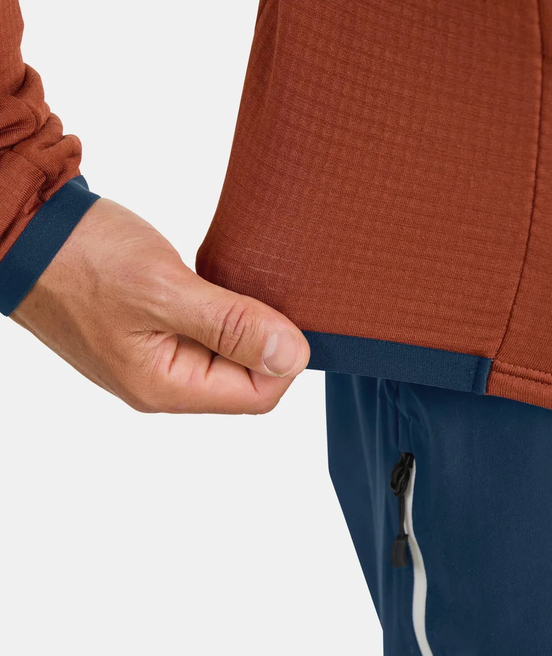 Online ORTOVOX FLEECE GRID JACKET M clayorange