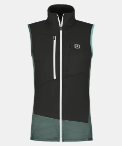 Outlet ORTOVOX FLEECE GRID VEST W darkarcticgrey
