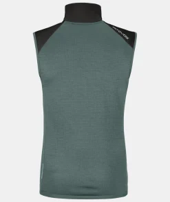 Clearance ORTOVOX FLEECE GRID VEST M darkarcticgrey