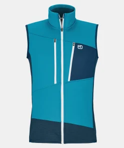 Cheap ORTOVOX FLEECE GRID VEST M mountainblue
