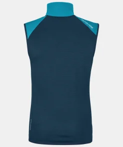 Cheap ORTOVOX FLEECE GRID VEST M mountainblue