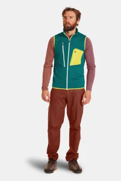 Flash Sale ORTOVOX FLEECE GRID VEST M pacificgreen
