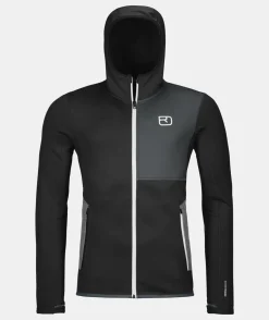 Clearance ORTOVOX FLEECE HOODY M blackraven