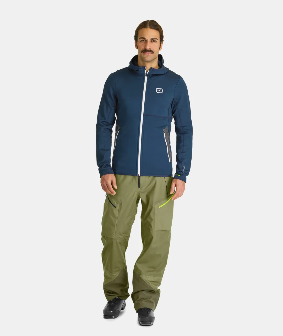 Outlet ORTOVOX FLEECE HOODY M darkpacific