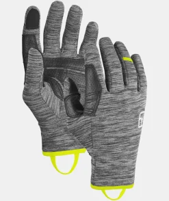 Cheap ORTOVOX FLEECE LIGHT GLOVE M blacksteelblend