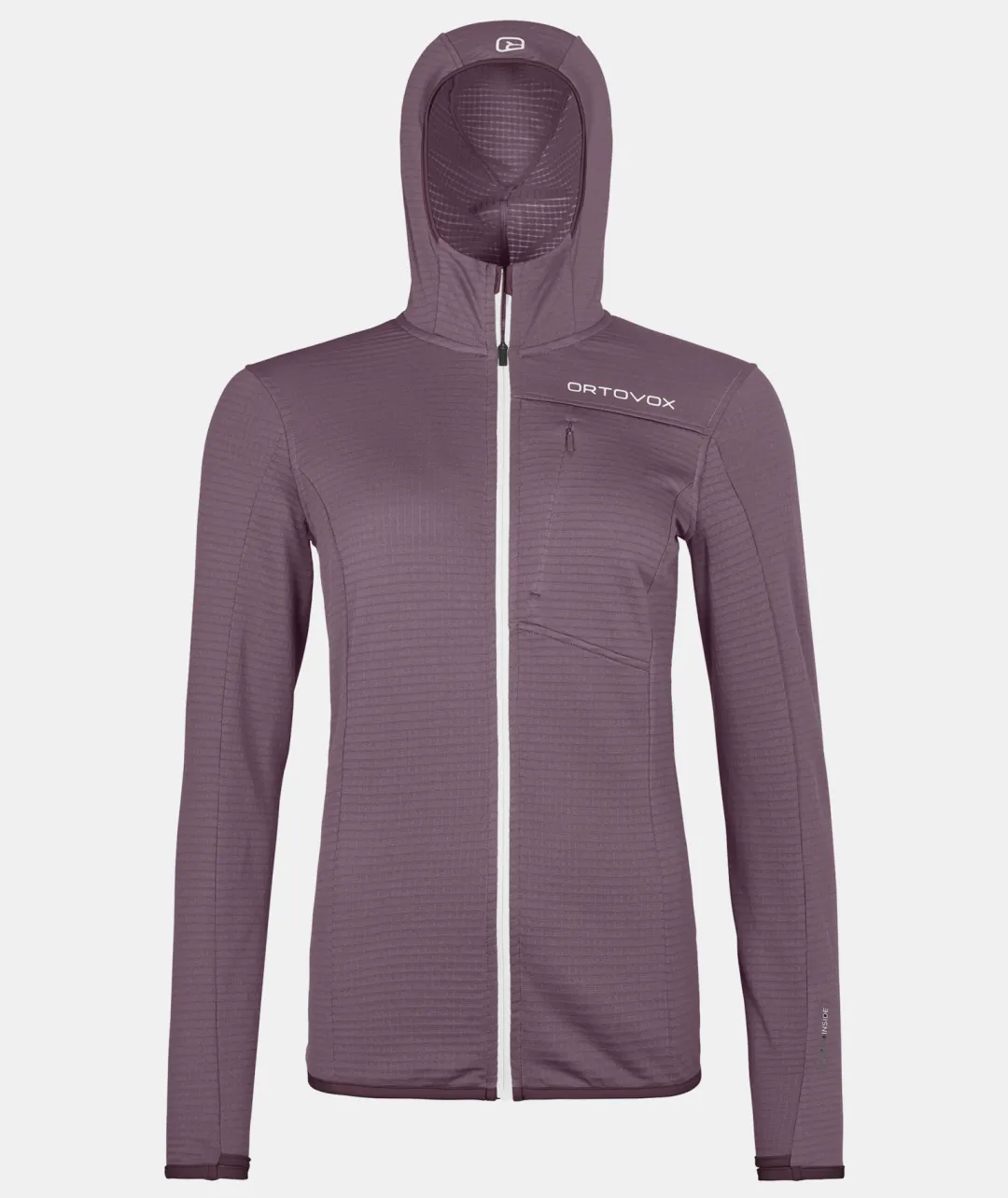 Cheap ORTOVOX FLEECE LIGHT GRID HOODED JKT W wildberry