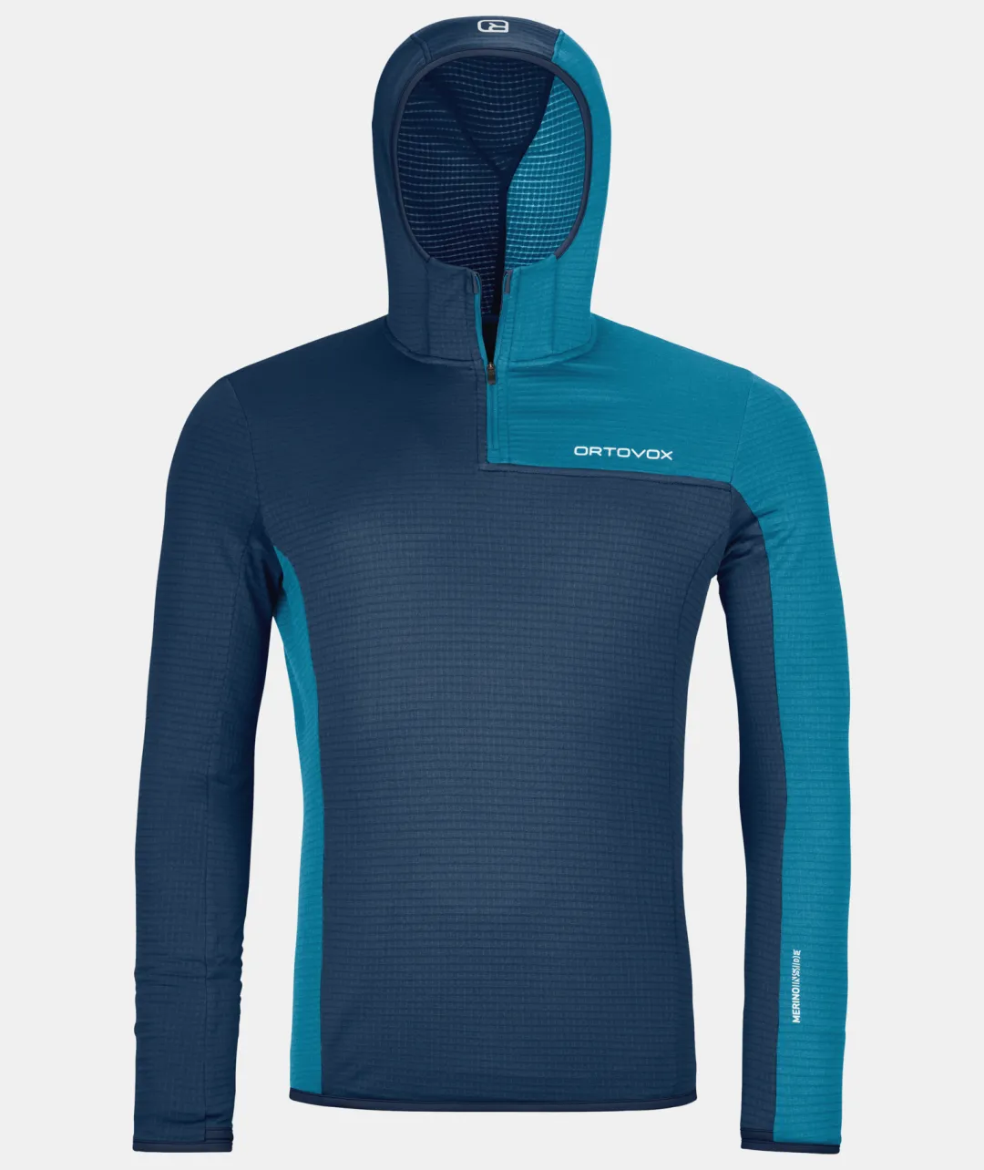 Store ORTOVOX FLEECE LIGHT GRID ZN HOODY M deepocean