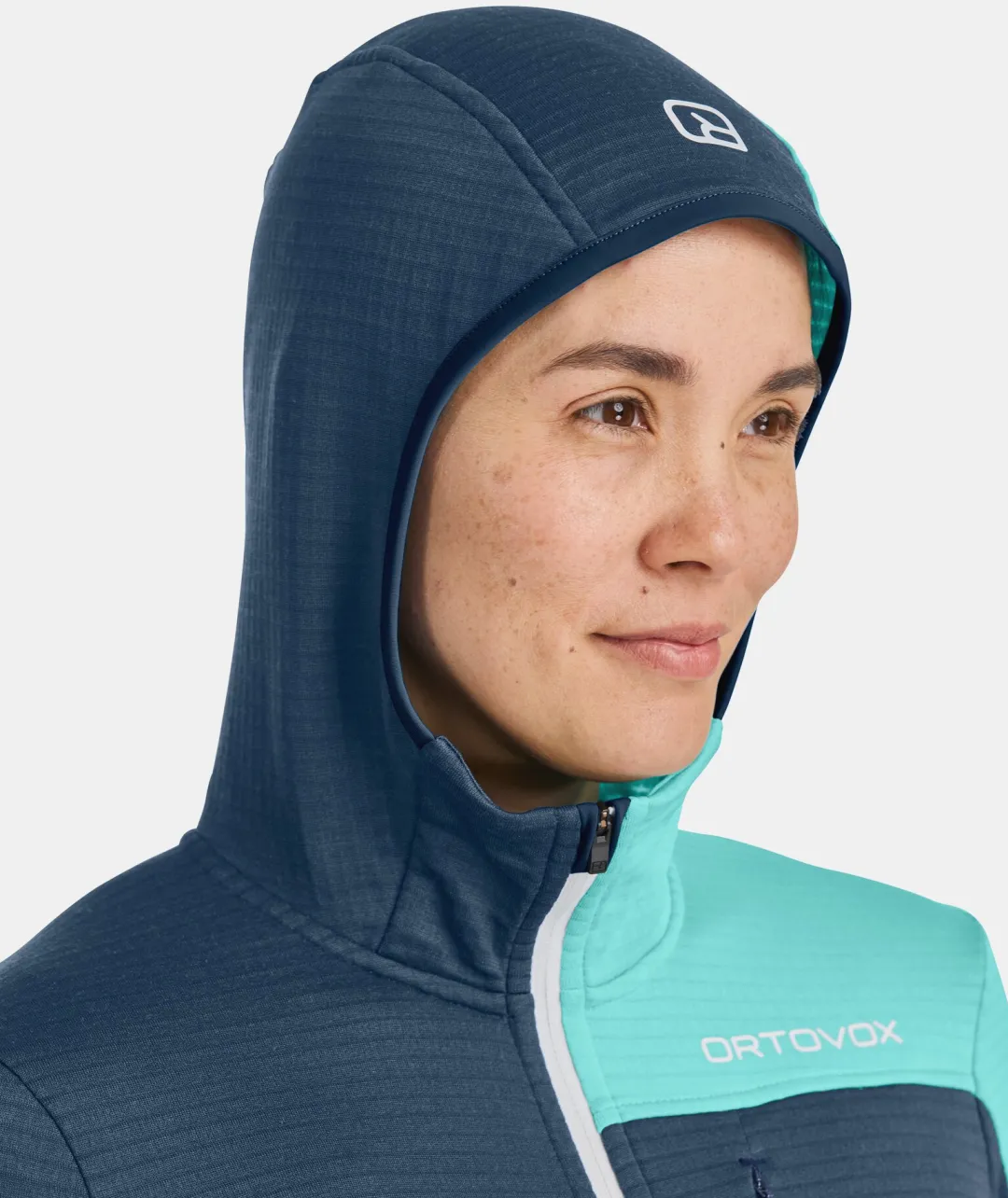Best ORTOVOX FLEECE LIGHT GRID HOODED JKT W deepocean