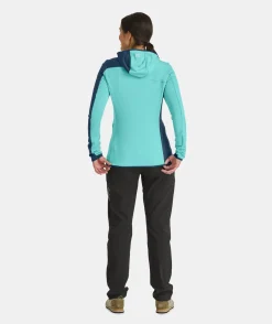 Discount ORTOVOX FLEECE LIGHT GRID ZN HOODY W darkarcticgrey
