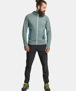 Online ORTOVOX FLEECE LIGHT HOODY M petrolblue