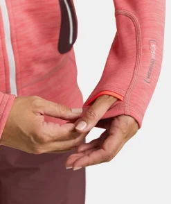 Online ORTOVOX FLEECE LIGHT HOODY W wildroseblend