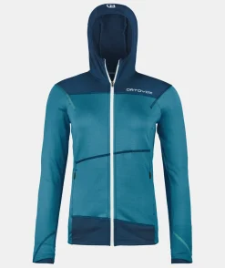 Best Sale ORTOVOX FLEECE LIGHT HOODY W mountainblue