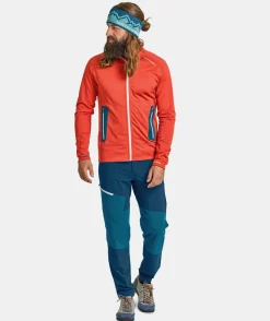 Best Sale ORTOVOX FLEECE LIGHT JACKET M petrolblueblend