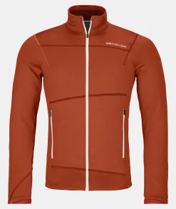 Outlet ORTOVOX FLEECE LIGHT JACKET M clayorange