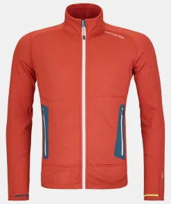 Cheap ORTOVOX FLEECE LIGHT JACKET M cengiarossa