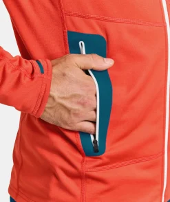 Cheap ORTOVOX FLEECE LIGHT JACKET M cengiarossa