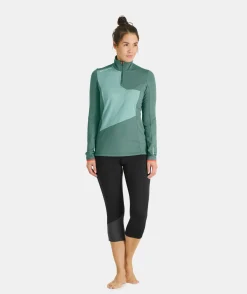 New ORTOVOX FLEECE LIGHT ZIP NECK W winetasting