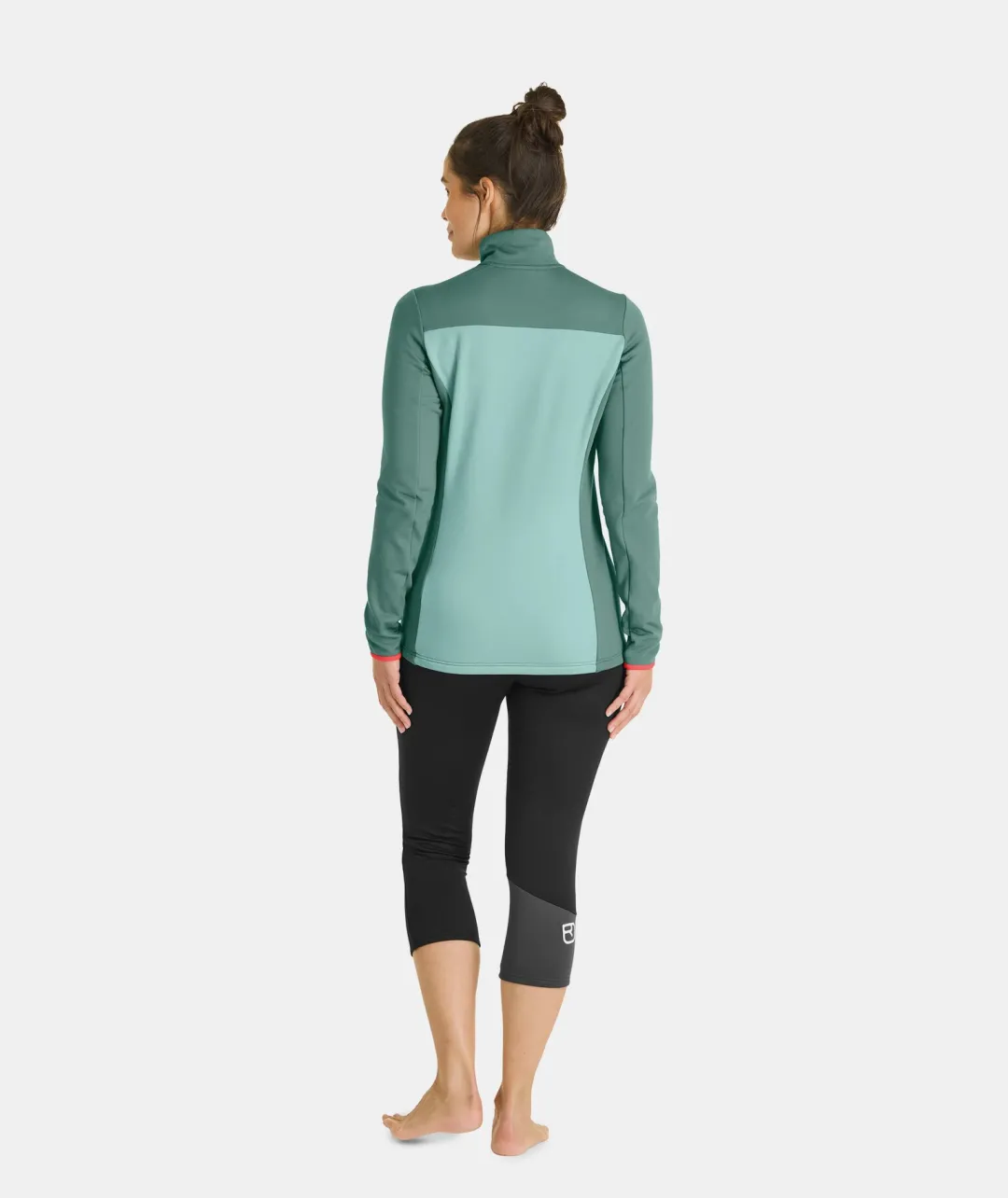 Best Sale ORTOVOX FLEECE LIGHT ZIP NECK W blackraven