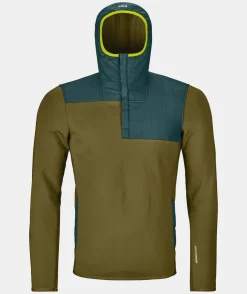 Cheap ORTOVOX FLEECE PLUS ANORAK M greenmoss