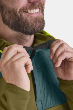 Cheap ORTOVOX FLEECE PLUS ANORAK M greenmoss