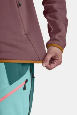 Online ORTOVOX FLEECE PLUS ANORAK W petrolblue