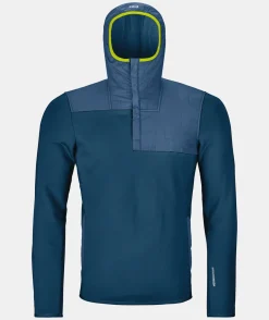 Clearance ORTOVOX FLEECE PLUS ANORAK M petrolblue
