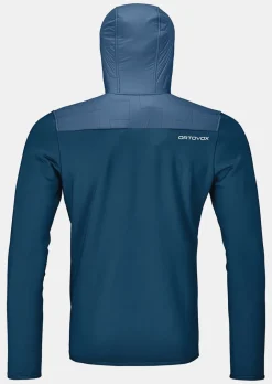 Clearance ORTOVOX FLEECE PLUS ANORAK M petrolblue