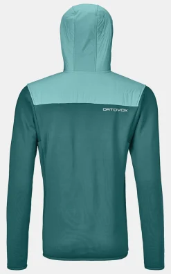 Outlet ORTOVOX FLEECE PLUS ANORAK W pacificgreen